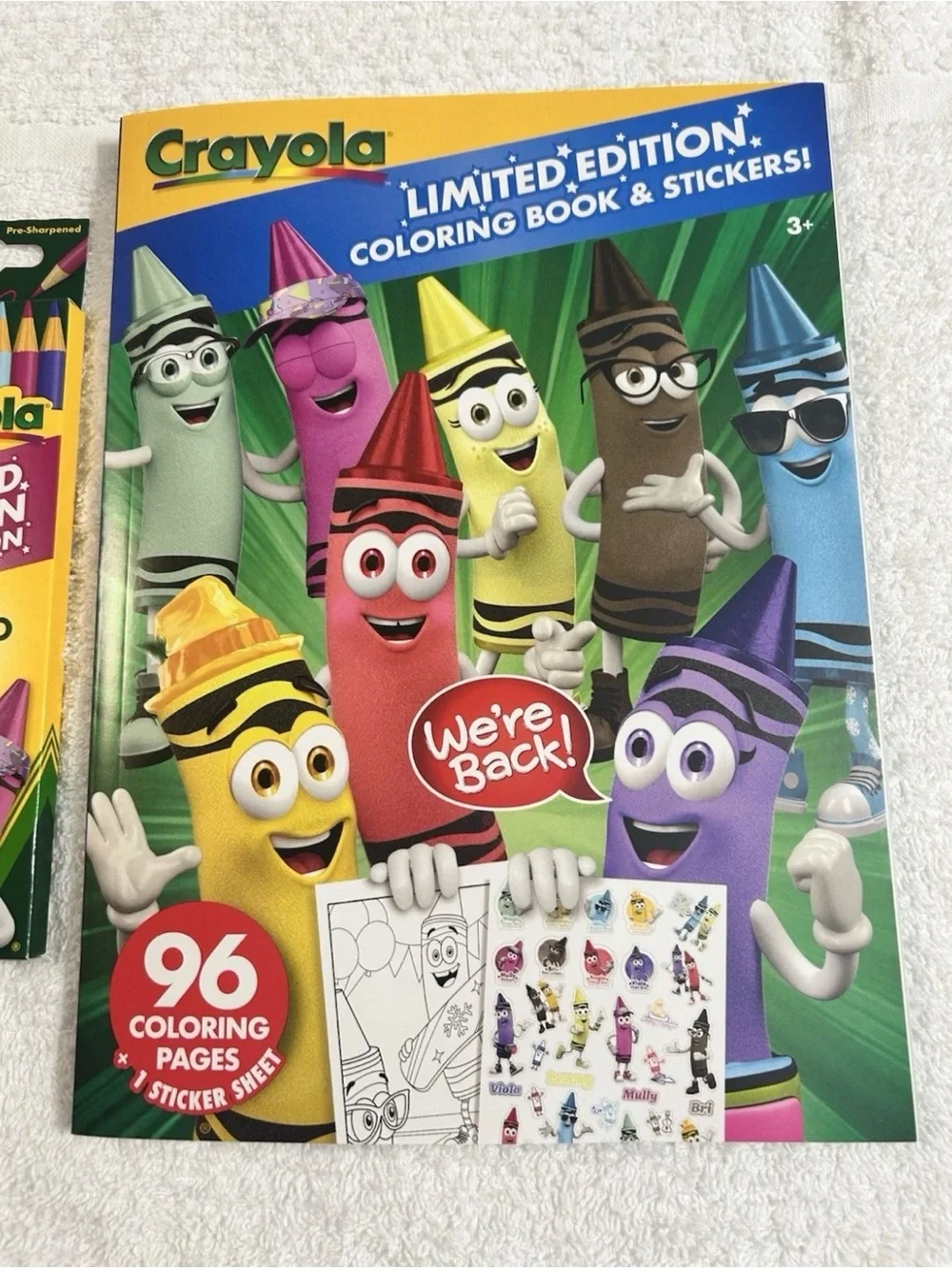 New! Crayola Retired Colors Crayons Markers Colored Pencils Coloring Book Lot